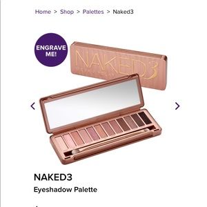 Urban Decay Naked 3 eyeshadow palette